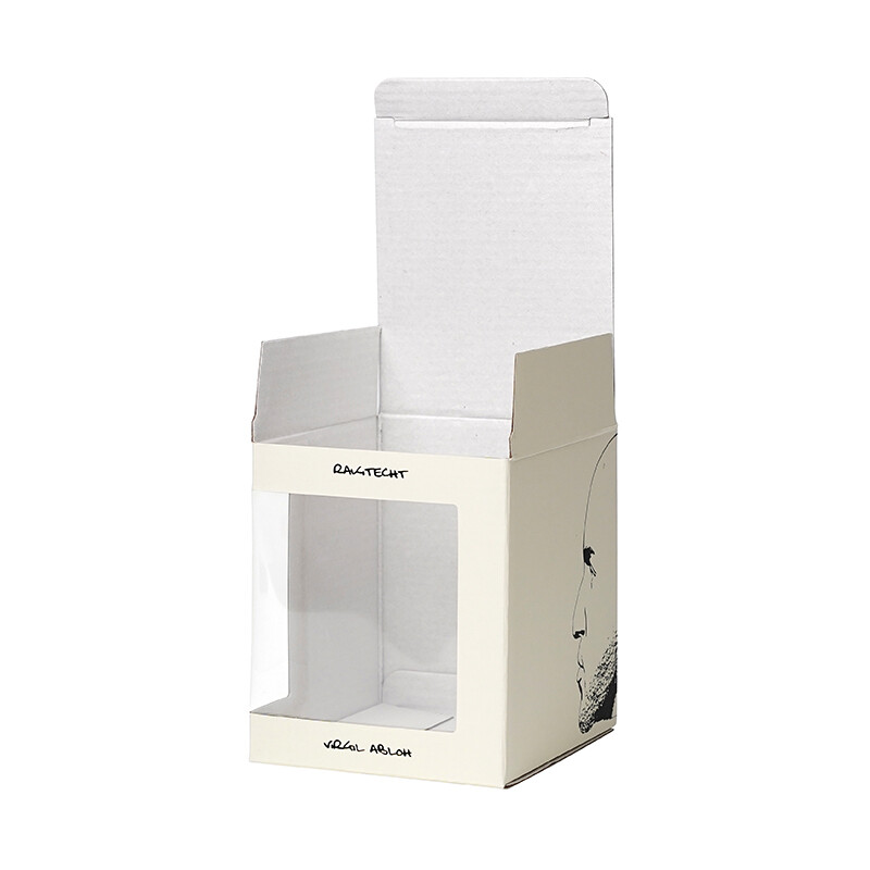  Custom Corrugated Box with PVC Window for Cake, Toy, Candle Packaging - Recyclable & Matte Lamination