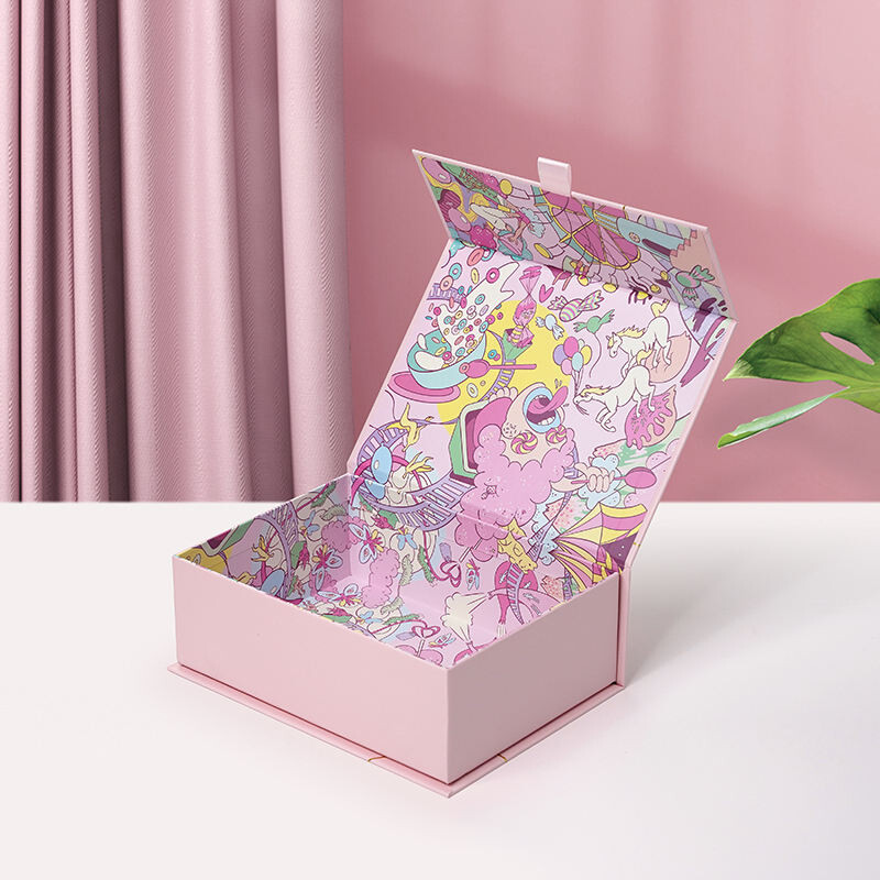  Customized Full Printing Foil Gold Stamping Magnetic Cardboard Rigid Boxes for Cosmetic Packaging