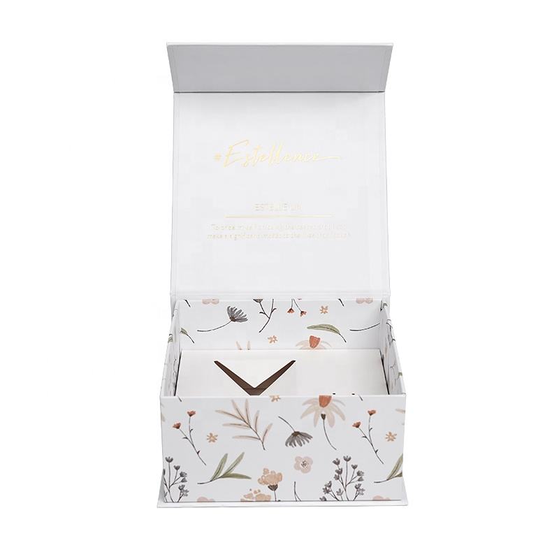  Custom Logo Color Printing Magnetic Gift Boxes - Rigid Cardboard Jewelry Packaging with Matt Lamination