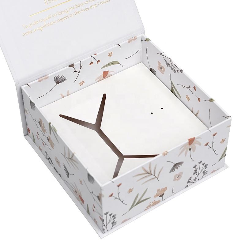  Custom Logo Color Printing Magnetic Gift Boxes - Rigid Cardboard Jewelry Packaging with Matt Lamination