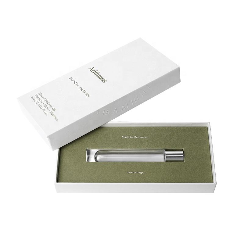  Customized Embossed Logo Perfume/Essential Oil Boxes with Paper Inserts for Gift Packaging