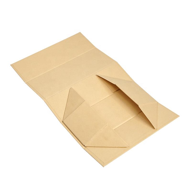 Wholesales Luxury Eco -Friendly Kraft Paper Rigid Cardboard Gift Packaging Paper Magnetic Folding Box