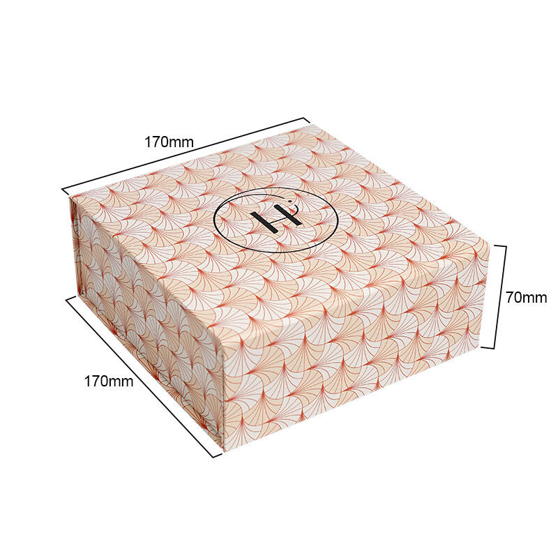Custom Logo Cardboard Flat Folding Gift Box with Ribbon Chocolate Packaging Magnetic Foldable Paper box Packaging