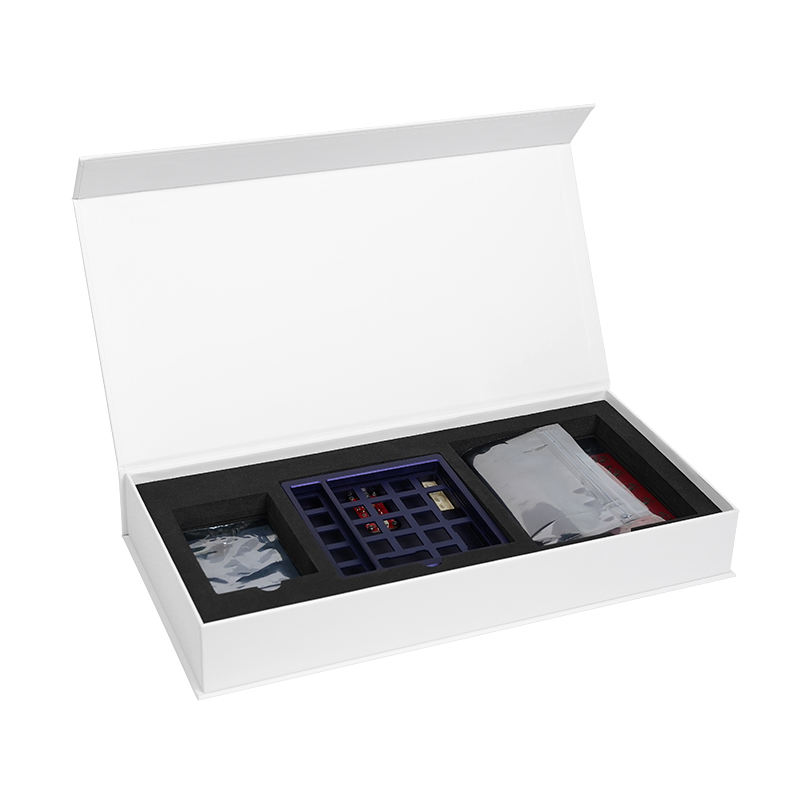  Luxury Custom Logo Color Print Paper Box - Recycled Cardboard Gift Box with Magnet Closure and Sponge Insert