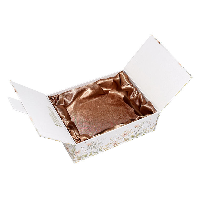  High-Quality Customized Double Door Flip Lid Wig Skincare Cosmetic Boxes - Rigid Cardboard Gift Packaging