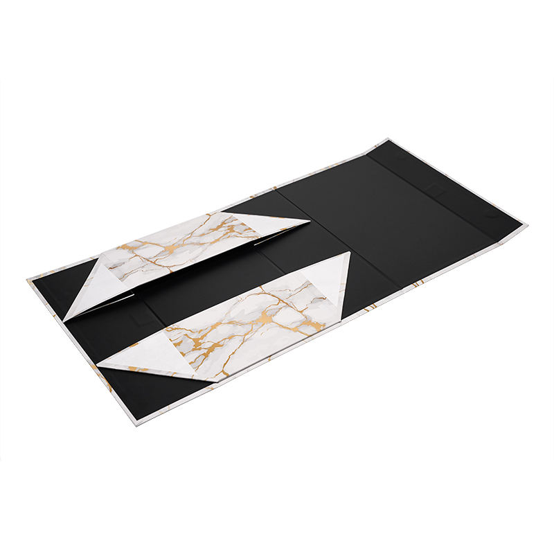  Luxury Custom Gold Logo Foldable Magnetic Cardboard Gift Boxes with Ribbon Packaging