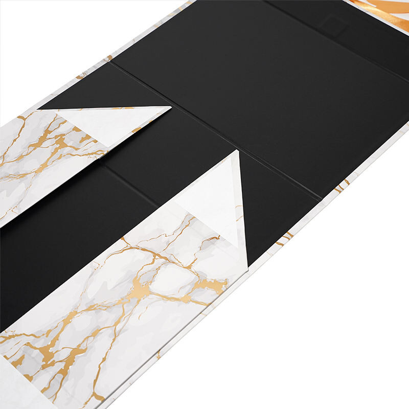  Luxury Custom Gold Logo Foldable Magnetic Cardboard Gift Boxes with Ribbon Packaging
