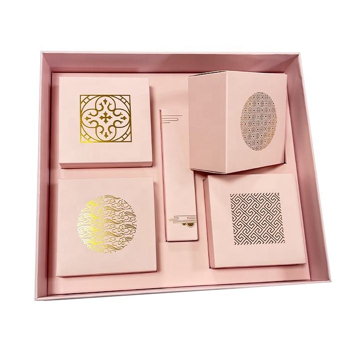  High-Quality Luxury Mooncake Packaging Boxes with Paper Tray for Gift Sets