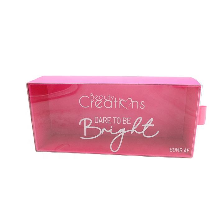 Customized Cardboard Pull-Out Drawer Box with Clear PVC Window for Paper Packaging