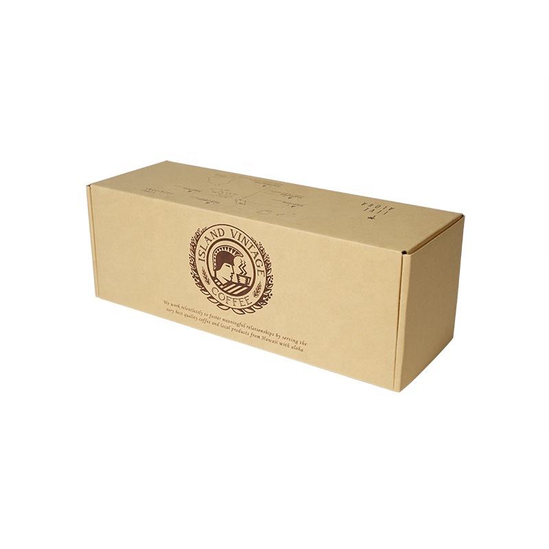  High-Quality Recyclable Kraft Corrugated Paper Tea/Coffee/Food Packages for Eco-Friendly Packaging