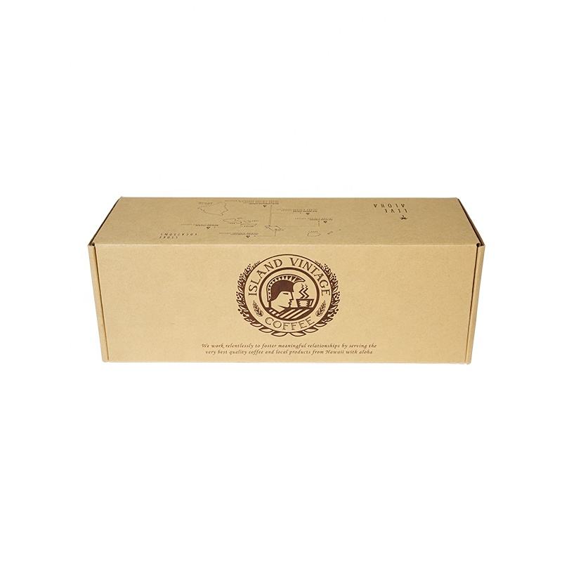  High-Quality Recyclable Kraft Corrugated Paper Tea/Coffee/Food Packages for Eco-Friendly Packaging