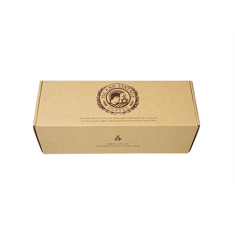  High-Quality Recyclable Kraft Corrugated Paper Tea/Coffee/Food Packages for Eco-Friendly Packaging