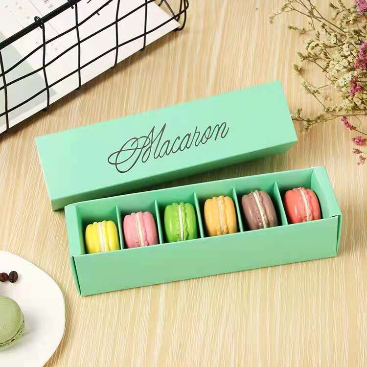  Custom Top Grade Paper Drawer Box for Macaroons with Multicolor Choices