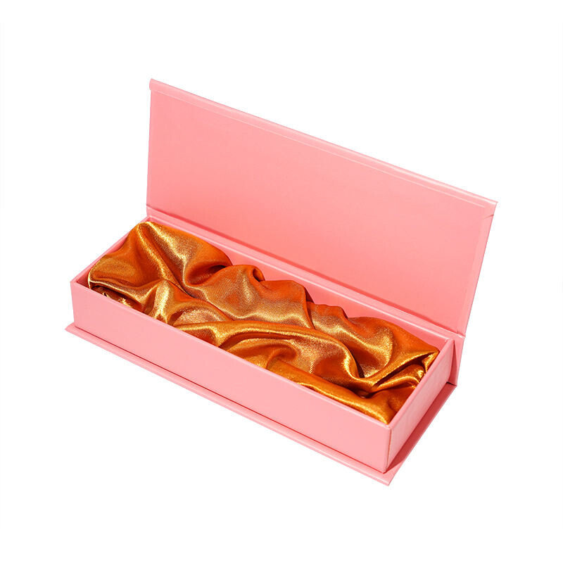  Wholesale Customized Pink Recyclable Magnetic Art Paper Gift Boxes for Luxury Silk Hair Wigs Storage