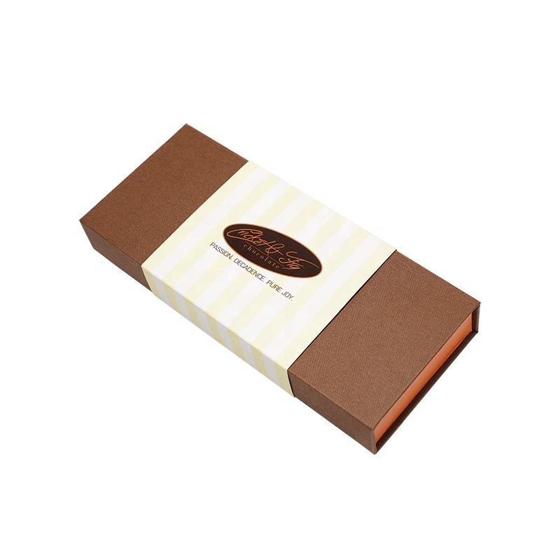 Wholesale Luxury Custom Chocolate Packaging Box - Book Shape Drawer with Magnetic Closure