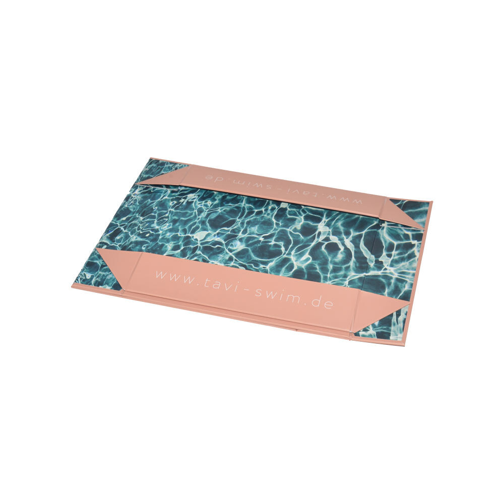  Custom Pink Hard Gift Box with Magnetic Closure for Underwear Clothing Packaging