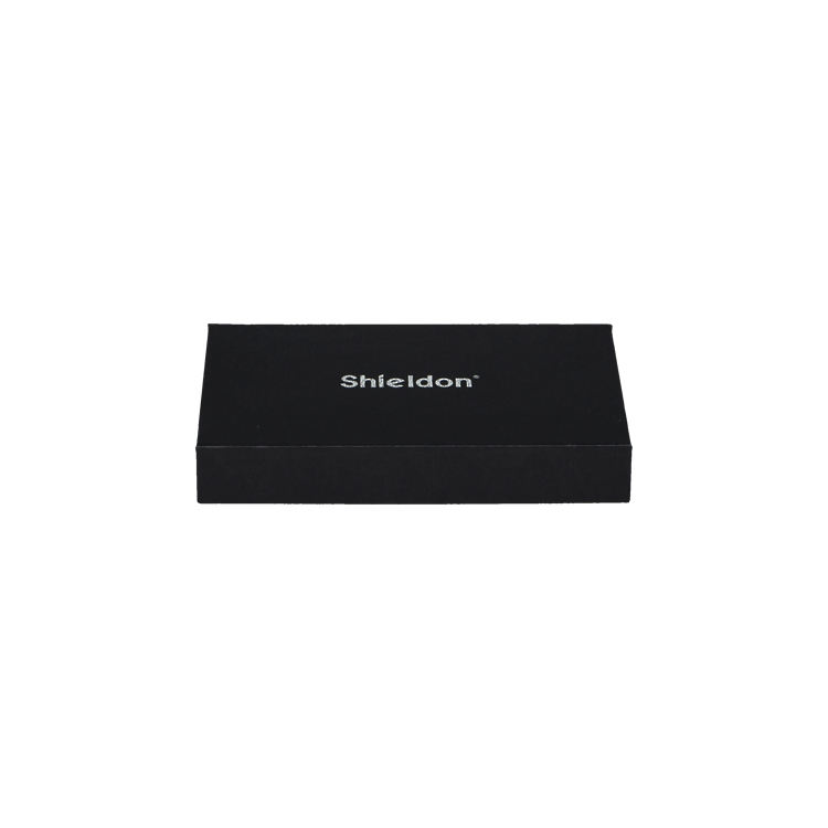  High-Quality Custom Black Lid & Base Rigid Gift Packaging Box with Corrugated Material