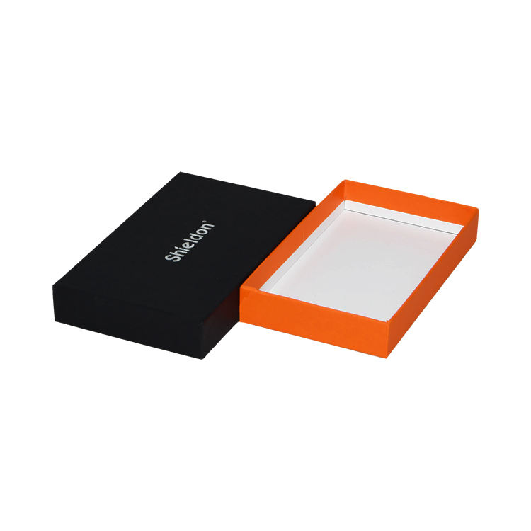  High-Quality Custom Black Lid & Base Rigid Gift Packaging Box with Corrugated Material