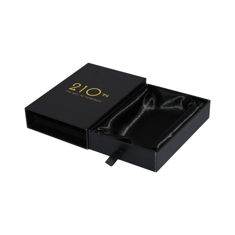  Wholesale Custom Black Paper Boxes with Ribbon Handles for Jewelry, Watch, and Sunglasses Packaging