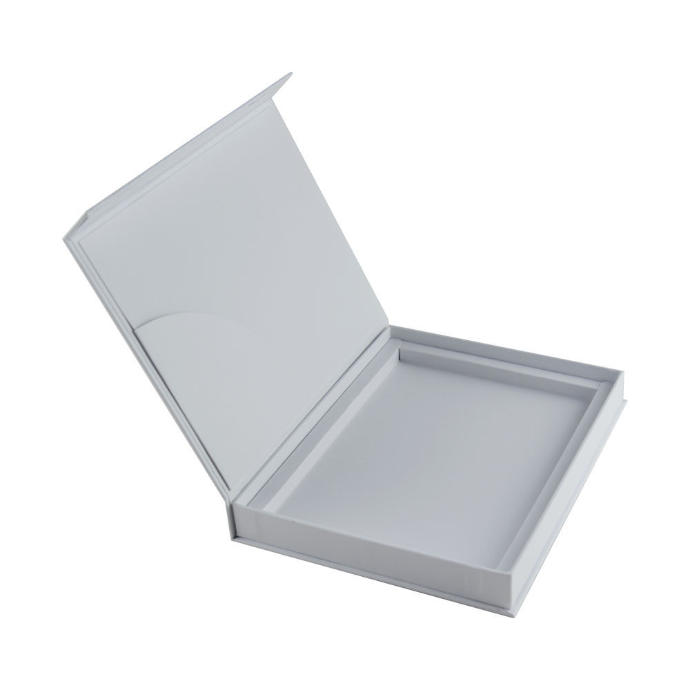 Custom Logo Premium Handmade White Rigid Cardboard Magnet Gift Boxes for Photo Frames