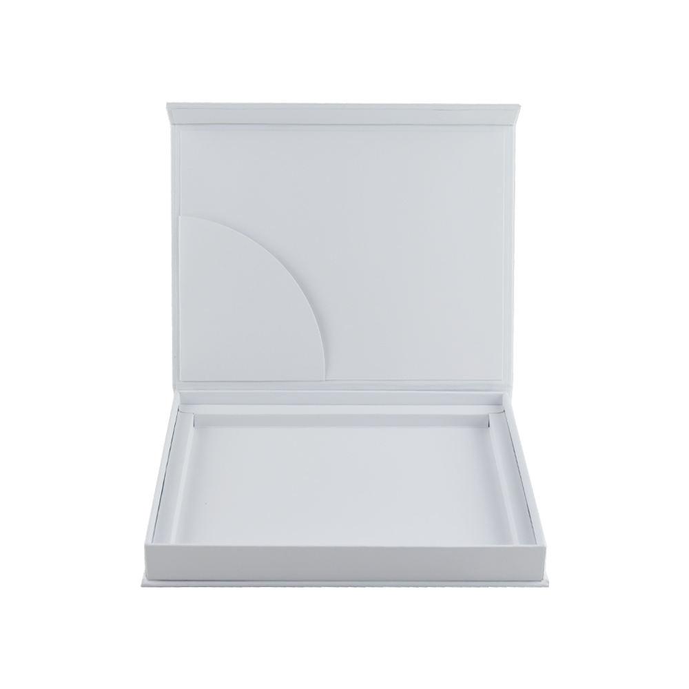 Custom Logo Premium Handmade White Rigid Cardboard Magnet Gift Boxes for Photo Frames