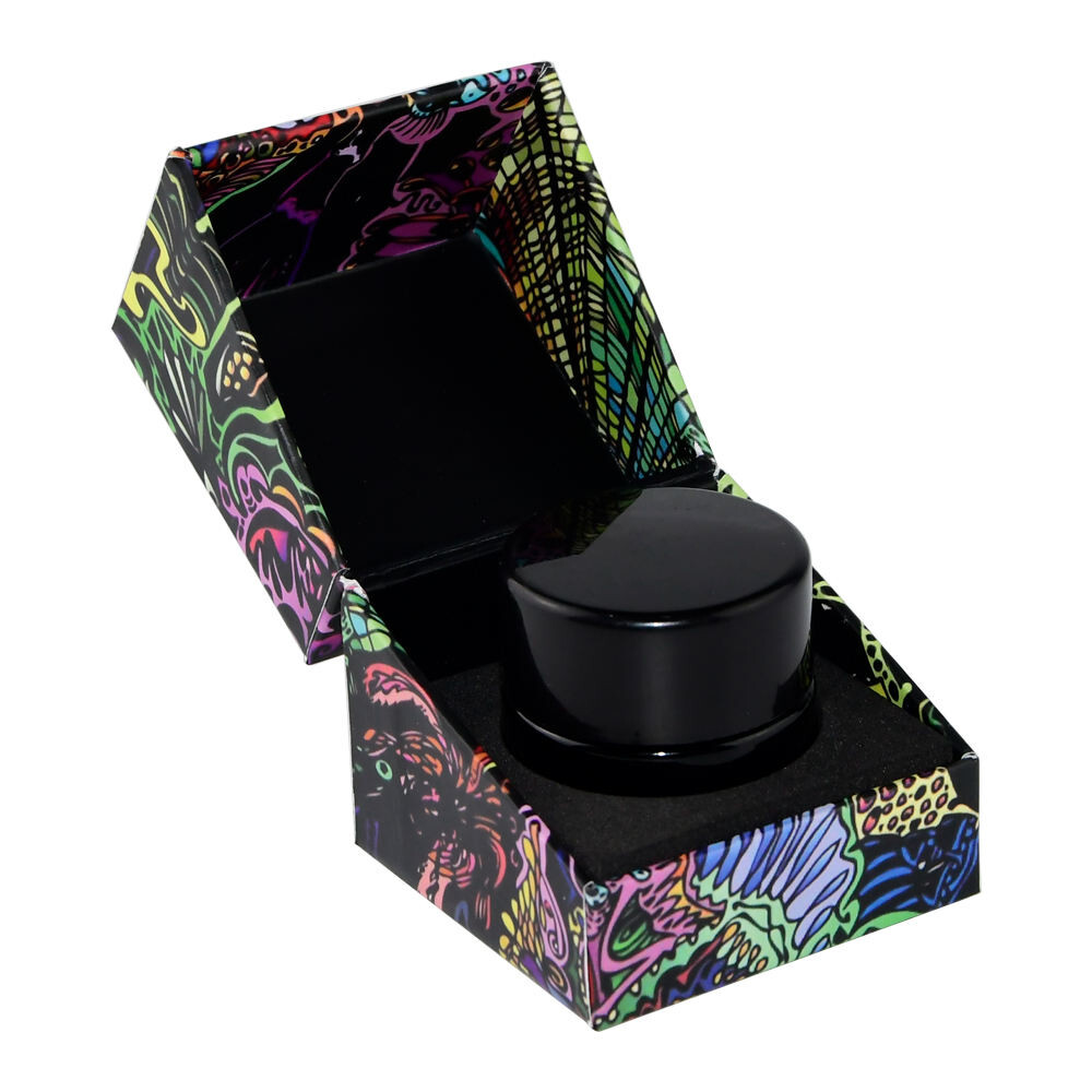  Custom 710Labs Clamshell Glass Jars with Magnetic Flip Ring Packaging Boxes for 1ml & 5ml Concentrates