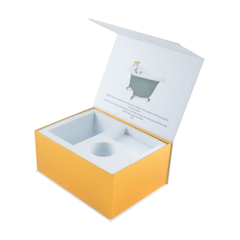  Custom Magnetic Book Shape Gift Box with EVA Foam Insert for Bird Nest - Shenzhen Kaijie Packaging