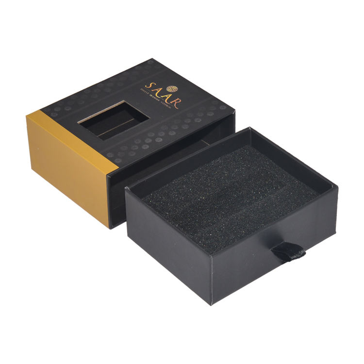  Custom Gradient Logo Essential Oil Perfume Bottle Packaging - Sliding Cardboard Drawer Box with EVA Foam