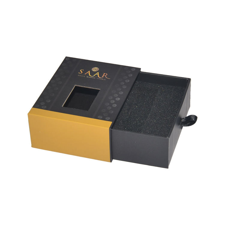  Custom Gradient Logo Essential Oil Perfume Bottle Packaging - Sliding Cardboard Drawer Box with EVA Foam