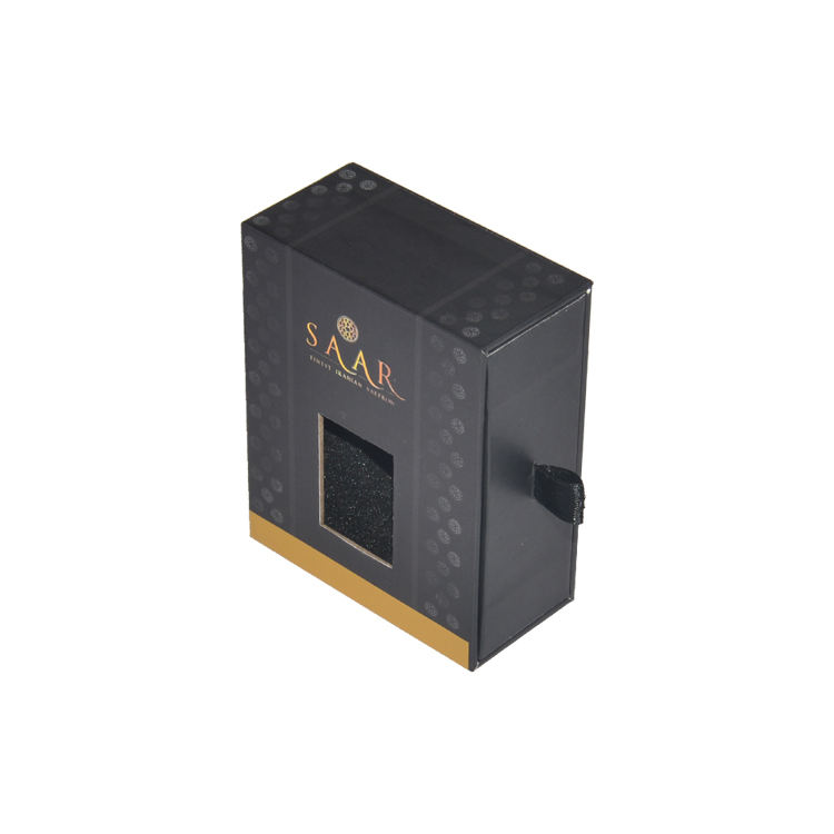  Custom Gradient Logo Essential Oil Perfume Bottle Packaging - Sliding Cardboard Drawer Box with EVA Foam