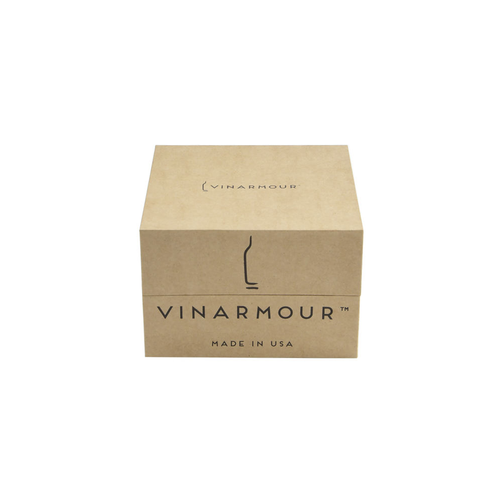  Custom Kraft Paper Wine Gift Box with Black Neck Lid Lift-Off Presentation Packaging