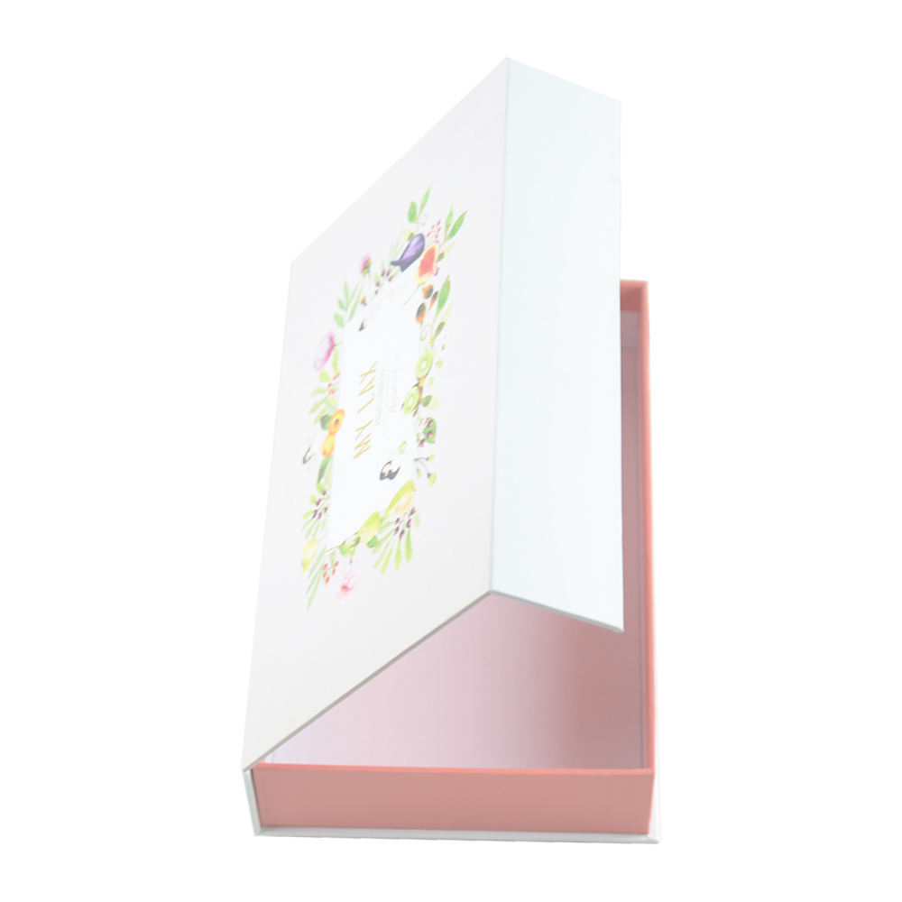  Luxury Stylish Flip Top Magnetic Book Shaped Paper Gift Box for Women's Underwear - Custom Packaging Solutions