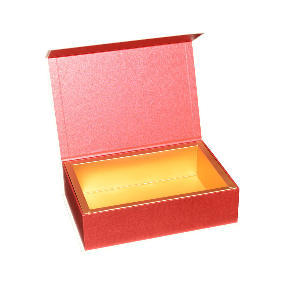  Fancy Gold Foil Logo Premium Gift Packaging - Flat Packed Magnetic Closure Cardboard Box
