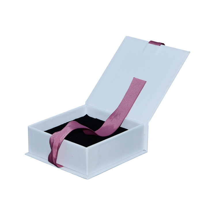  Luxury Custom Kraft Eco Magnetic Jewelry Box with Velvet Lining and Ribbon - Magnet Drawer Mini Packaging