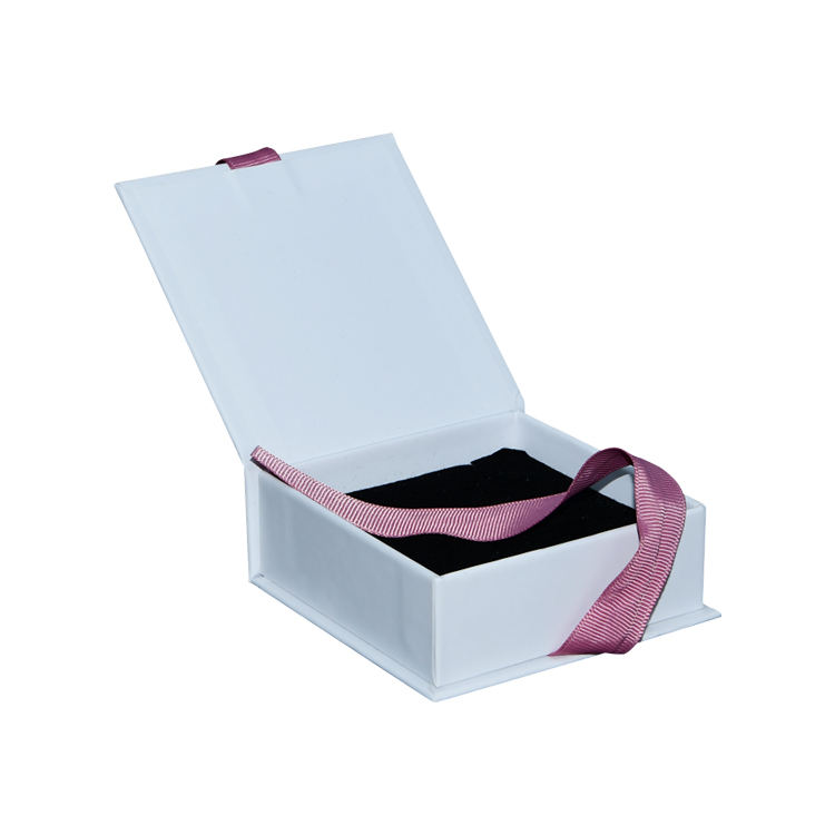  Luxury Custom Kraft Eco Magnetic Jewelry Box with Velvet Lining and Ribbon - Magnet Drawer Mini Packaging