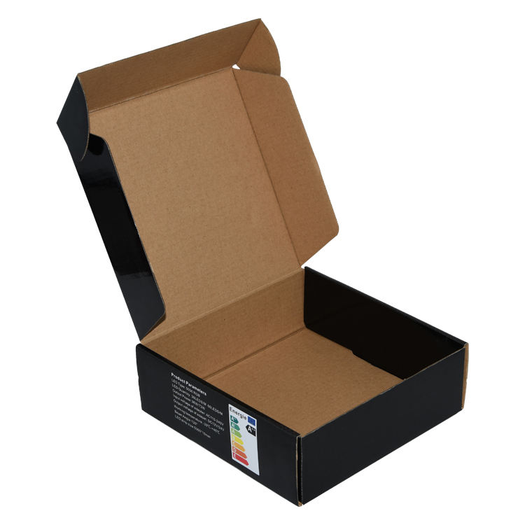  Custom Black Kraft Express Aircraft Box with LED Light Strip for Electronic Products Packaging