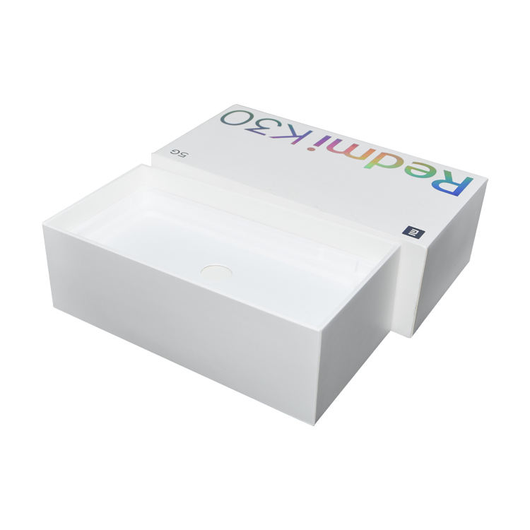  Simple Design Luxury White Color Hard Cardboard Cell Phone Gift Box Packaging