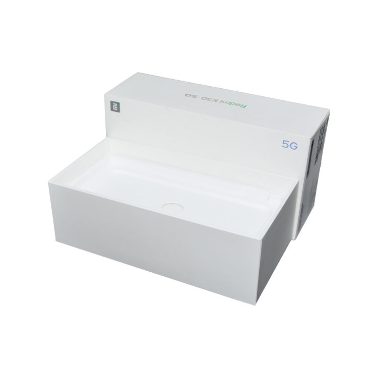  Simple Design Luxury White Color Hard Cardboard Cell Phone Gift Box Packaging