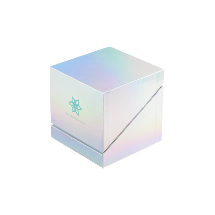  Custom Luxury Cosmetic Jar Gift Box with Holographic Laser Paper and Premium EVA Insert