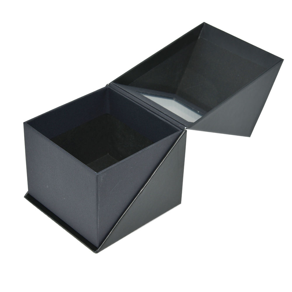  Custom Luxury Black Golf Ball Gift Box with EVA Foam & Clear Window - Shenzhen Kaijie Packaging