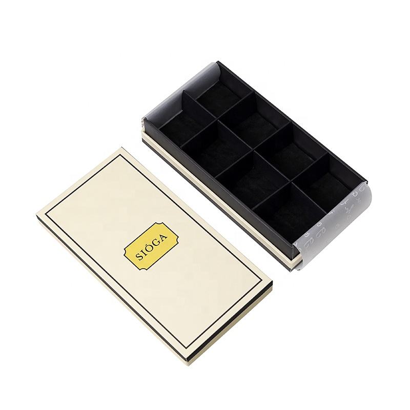 Luxury Custom Reusable Handmade Chocolate Box with Cushion Pad for Wedding Gifts