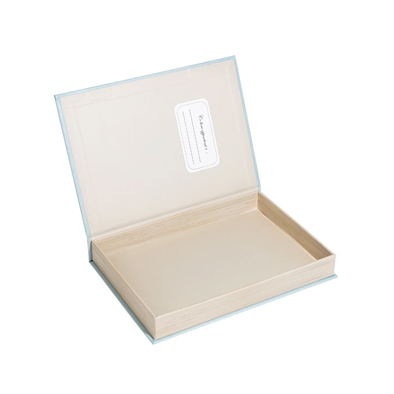  Customized Luxury Grey Hard Case Book Shape Cardboard Gift Boxes with Personalized Logo