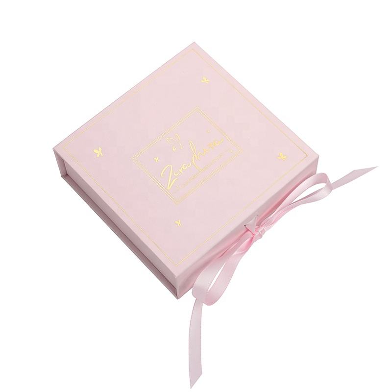Customized Luxury Printed 9piece Chocolate Packaging Box with Ribbon