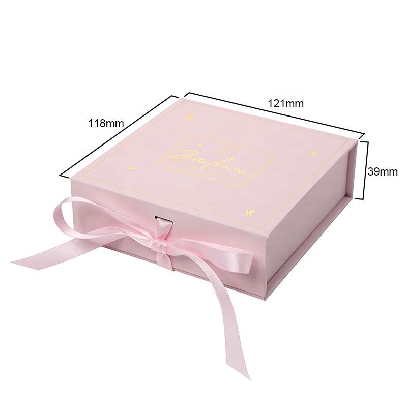 Customized Luxury Printed 9piece Chocolate Packaging Box with Ribbon