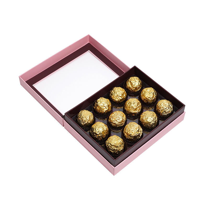  Customized Logo Clear PVC Window Luxury Cardboard Chocolate & Candy Packaging Boxes