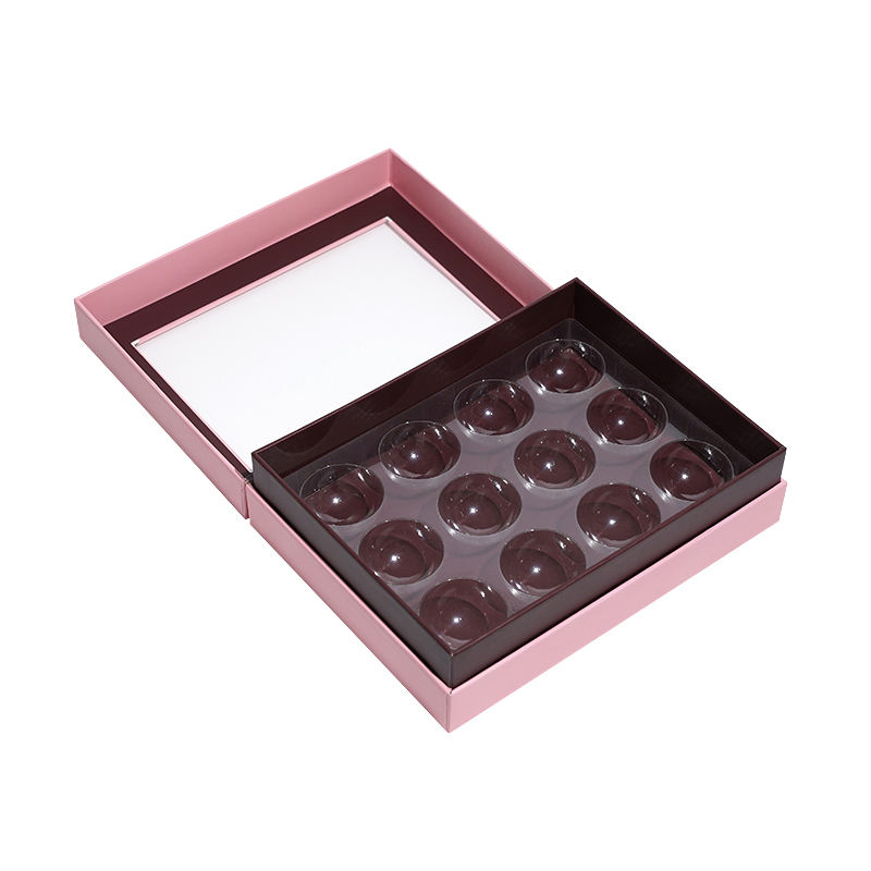  Customized Logo Clear PVC Window Luxury Cardboard Chocolate & Candy Packaging Boxes