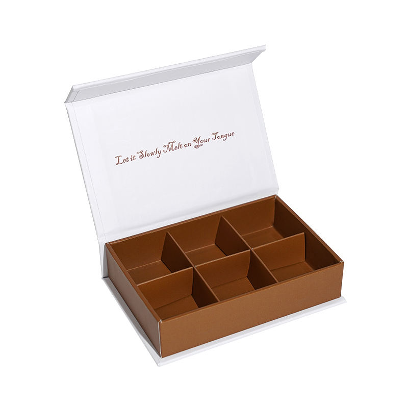 Custom Logo Design Chocolate Boxes with Dividers for Candy & Dessert Packaging