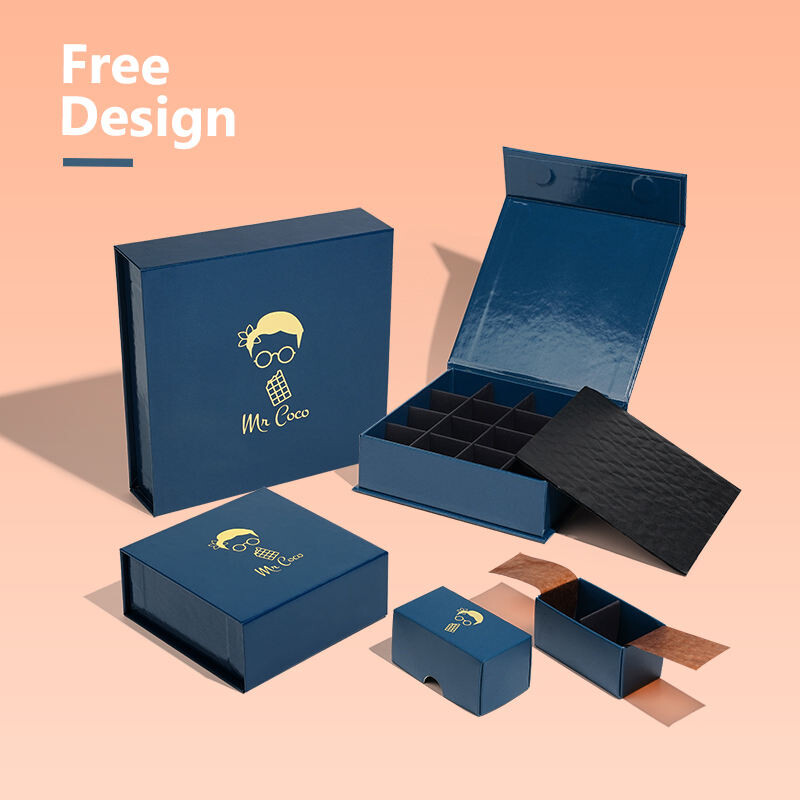  Wholesale Custom Luxury Book Shaped Chocolate Box Magnet Packaging with Fast Delivery