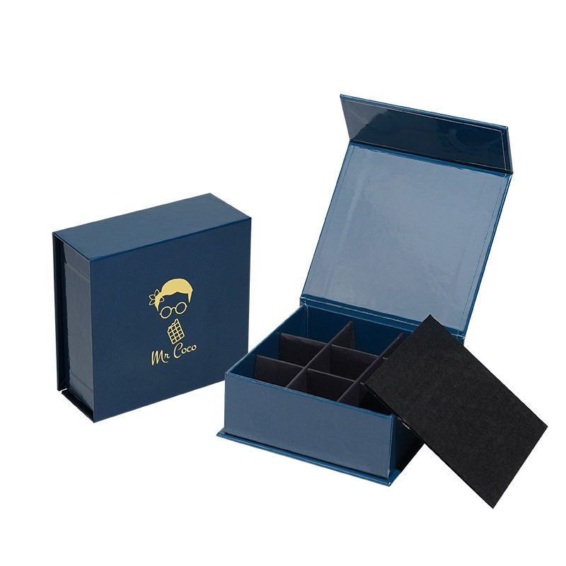  Wholesale Custom Luxury Book Shaped Chocolate Box Magnet Packaging with Fast Delivery