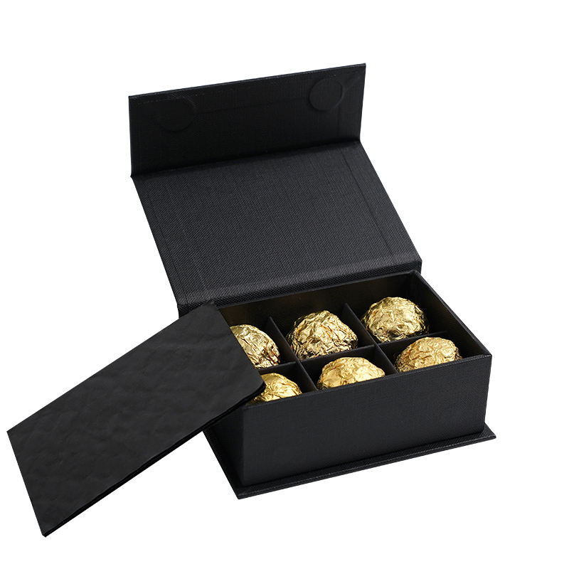  Wholesale Custom 8pcs Chocolate Boxes with Gold Foil - Eco-Friendly Cardboard Gift Packaging